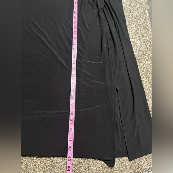 Luxology Black Maxi Dress with Silver Details - Picture 6 of 10